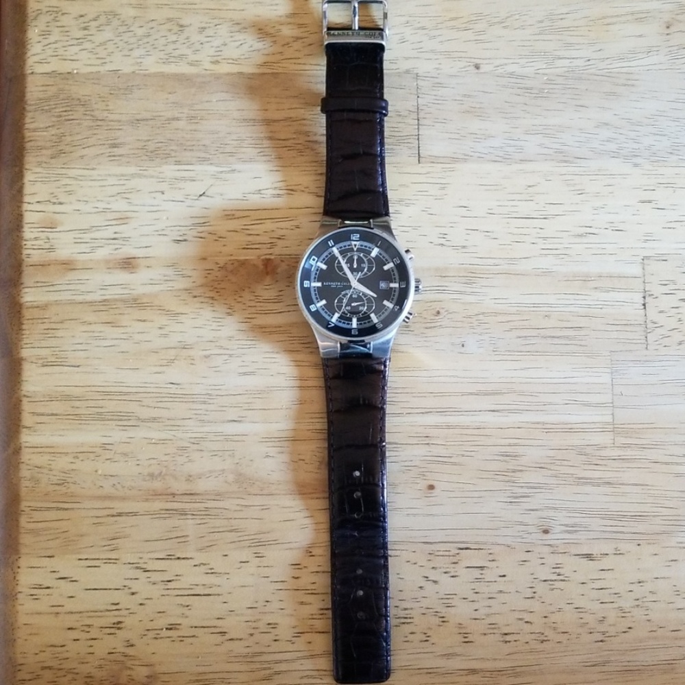 Kenneth Cole Mens Leather Watch